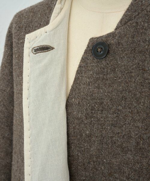BEARDSLEY / ビアズリー その他アウター | 《KHADI&CO》ショールカラーロングコート | 詳細9