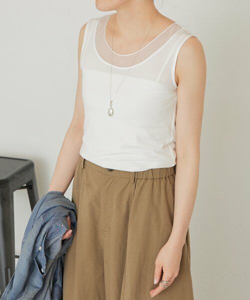 BEARDSLEY / ビアズリー キャミソール・チューブトップ | シアーコンビタンクトップ | 詳細5