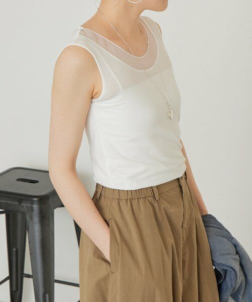 BEARDSLEY / ビアズリー キャミソール・チューブトップ | シアーコンビタンクトップ | 詳細7