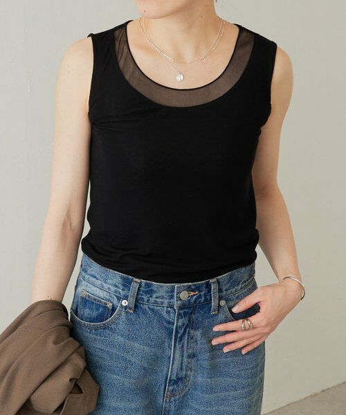 BEARDSLEY / ビアズリー キャミソール・チューブトップ | シアーコンビタンクトップ | 詳細16