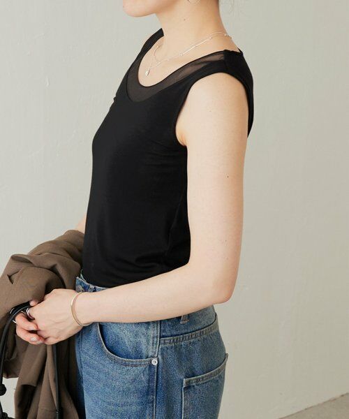 BEARDSLEY / ビアズリー キャミソール・チューブトップ | シアーコンビタンクトップ | 詳細17