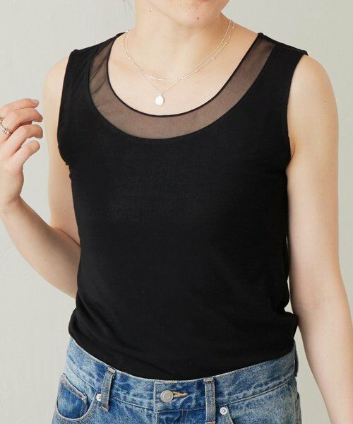BEARDSLEY / ビアズリー キャミソール・チューブトップ | シアーコンビタンクトップ | 詳細19
