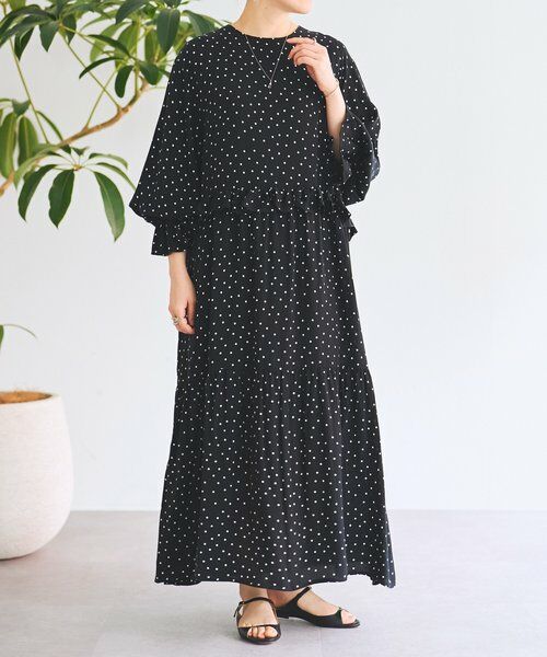 BEARDSLEY / ビアズリー ロング・マキシ丈ワンピース | フリルコンビワンピース | 詳細1