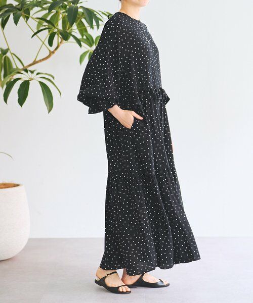 BEARDSLEY / ビアズリー ロング・マキシ丈ワンピース | フリルコンビワンピース | 詳細4