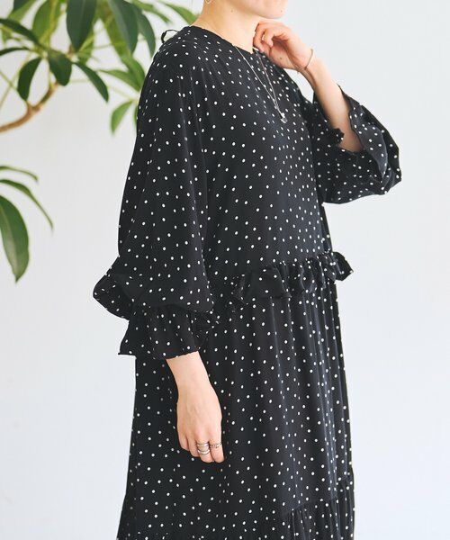 BEARDSLEY / ビアズリー ロング・マキシ丈ワンピース | フリルコンビワンピース | 詳細8