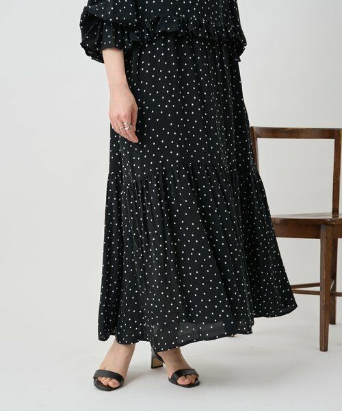 BEARDSLEY / ビアズリー ロング・マキシ丈ワンピース | フリルコンビワンピース | 詳細9