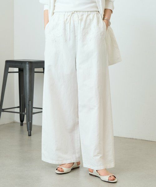 BEARDSLEY / ビアズリー その他パンツ | 刺繍イージーパンツ | 詳細1