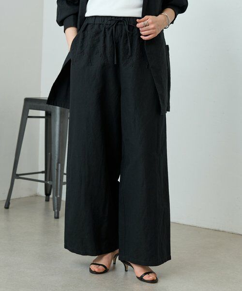 BEARDSLEY / ビアズリー その他パンツ | 刺繍イージーパンツ（ブラック）