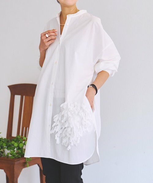 BEARDSLEY / ビアズリー シャツ・ブラウス | 《4/1(水)20：00予約開始》パペルピカドロングシャツ | 詳細1