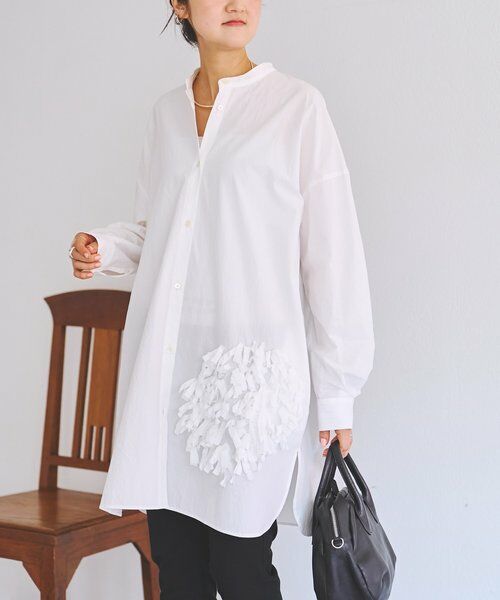 BEARDSLEY / ビアズリー シャツ・ブラウス | 《4/1(水)20：00予約開始》パペルピカドロングシャツ | 詳細10