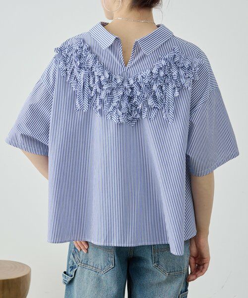 BEARDSLEY / ビアズリー シャツ・ブラウス | 《4/1(水)20：00予約開始》パペルピカドショートシャツ | 詳細3