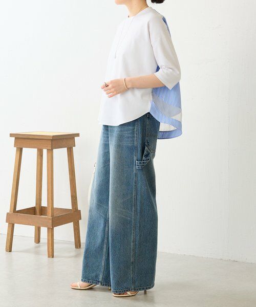 BEARDSLEY / ビアズリー カットソー | ラウンドキリカエストライププルオーバー | 詳細10