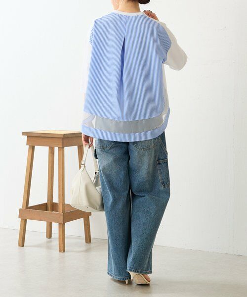 BEARDSLEY / ビアズリー カットソー | ラウンドキリカエストライププルオーバー | 詳細11