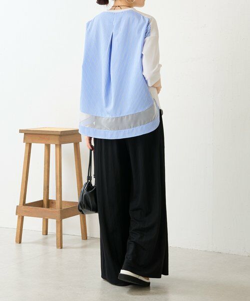 BEARDSLEY / ビアズリー カットソー | ラウンドキリカエストライププルオーバー | 詳細13