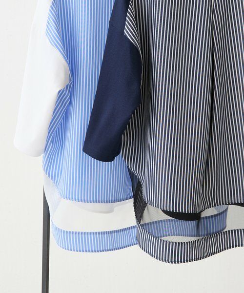 BEARDSLEY / ビアズリー カットソー | ラウンドキリカエストライププルオーバー | 詳細2