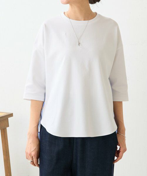 BEARDSLEY / ビアズリー カットソー | ラウンドキリカエストライププルオーバー | 詳細3