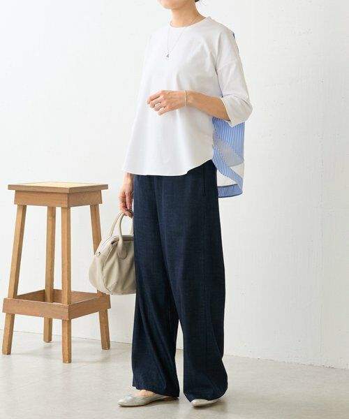 BEARDSLEY / ビアズリー カットソー | ラウンドキリカエストライププルオーバー | 詳細6