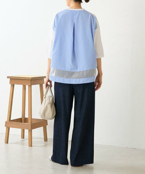 BEARDSLEY / ビアズリー カットソー | ラウンドキリカエストライププルオーバー | 詳細8