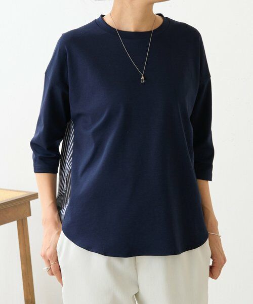 BEARDSLEY / ビアズリー カットソー | ラウンドキリカエストライププルオーバー | 詳細15