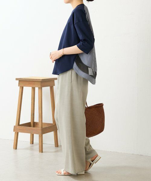 BEARDSLEY / ビアズリー カットソー | ラウンドキリカエストライププルオーバー | 詳細26