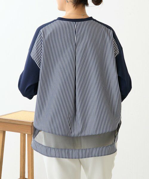 BEARDSLEY / ビアズリー カットソー | ラウンドキリカエストライププルオーバー | 詳細17