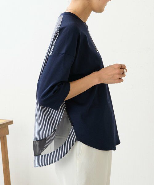 BEARDSLEY / ビアズリー カットソー | ラウンドキリカエストライププルオーバー | 詳細18