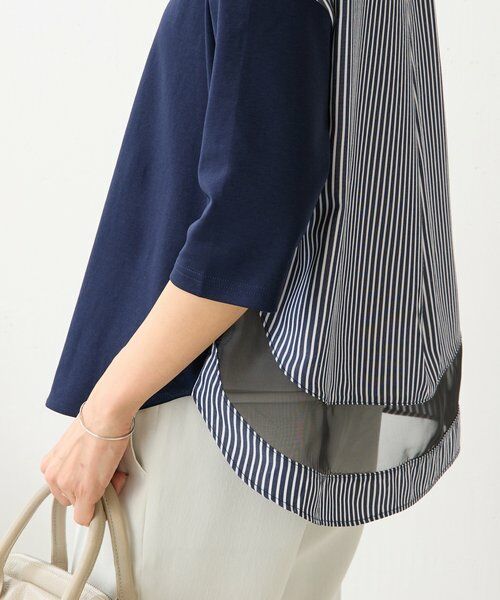 BEARDSLEY / ビアズリー カットソー | ラウンドキリカエストライププルオーバー | 詳細19