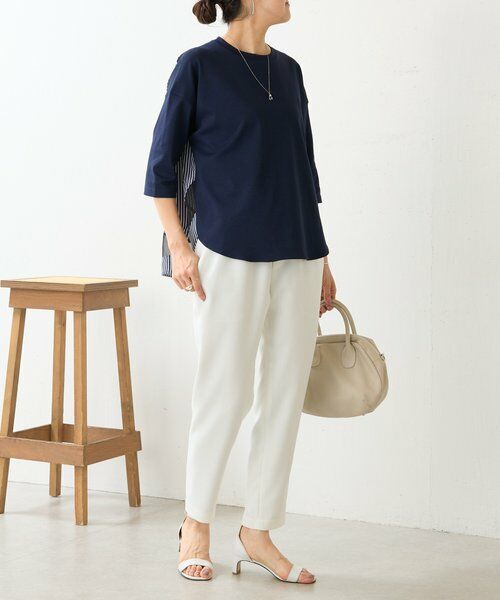 BEARDSLEY / ビアズリー カットソー | ラウンドキリカエストライププルオーバー | 詳細21