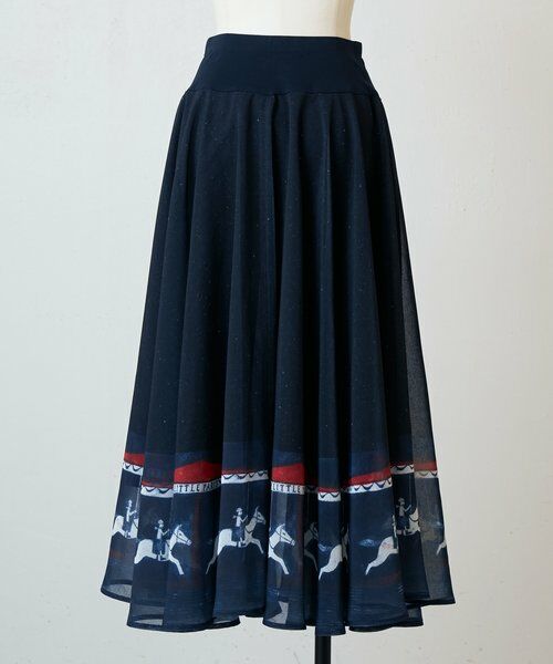 BEARDSLEY / ビアズリー ロング・マキシ丈スカート | メリーゴーランドウエストリブスカート | 詳細14