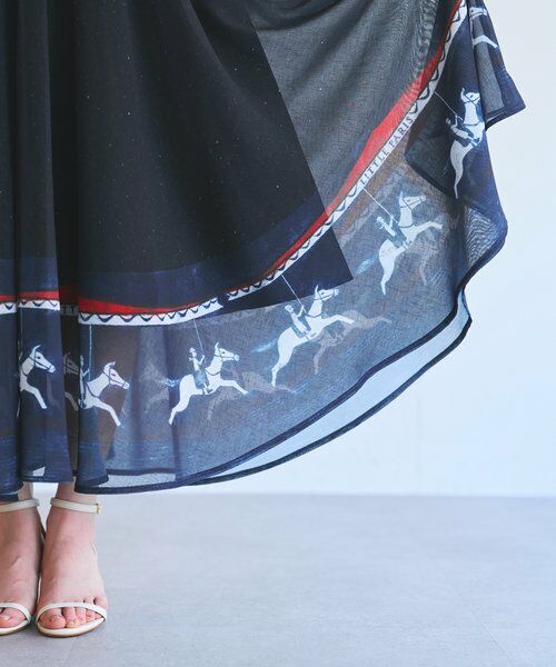 BEARDSLEY / ビアズリー ロング・マキシ丈スカート | メリーゴーランドウエストリブスカート | 詳細7