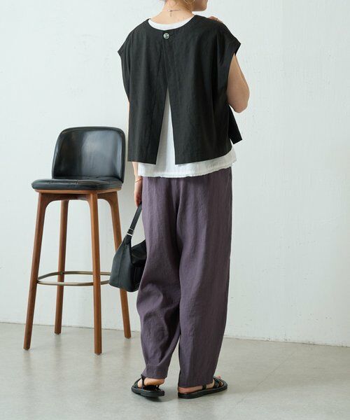 BEARDSLEY / ビアズリー その他パンツ | ウエストリブリネンバレルパンツ | 詳細5
