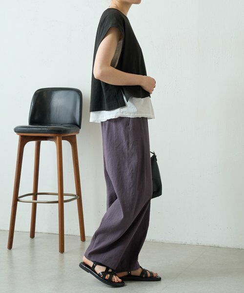 BEARDSLEY / ビアズリー その他パンツ | ウエストリブリネンバレルパンツ | 詳細6