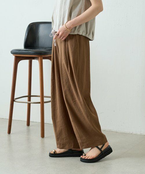 BEARDSLEY / ビアズリー その他パンツ | ウエストリブリネンバレルパンツ | 詳細9