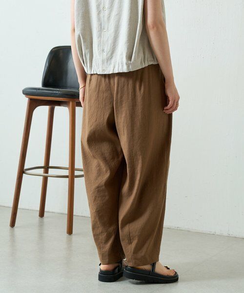 BEARDSLEY / ビアズリー その他パンツ | ウエストリブリネンバレルパンツ | 詳細10