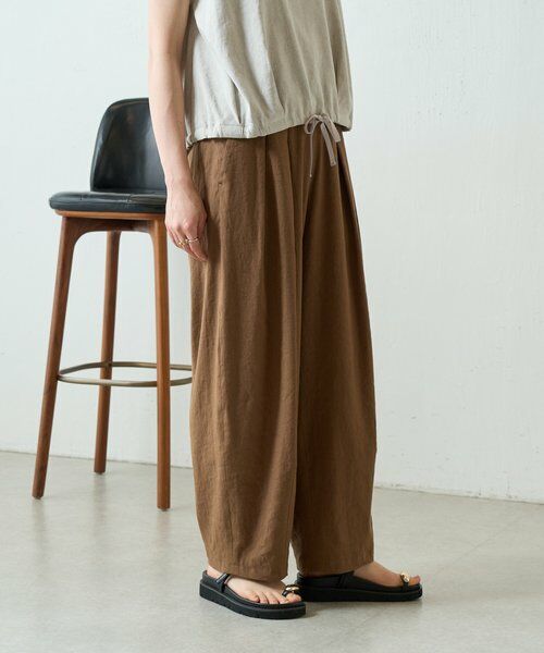 BEARDSLEY / ビアズリー その他パンツ | ウエストリブリネンバレルパンツ | 詳細11