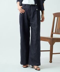 BEARDSLEY / ビアズリー その他パンツ | リネン混デニムパンツ