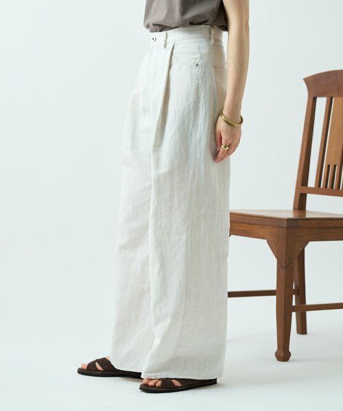 BEARDSLEY / ビアズリー その他パンツ | リネン混デニムパンツ | 詳細2