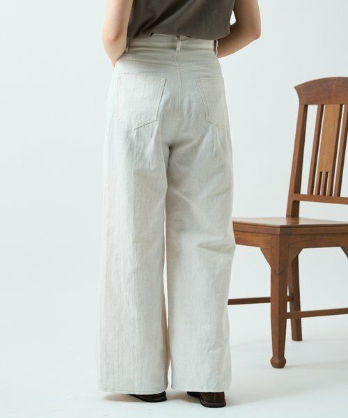 BEARDSLEY / ビアズリー その他パンツ | リネン混デニムパンツ | 詳細3