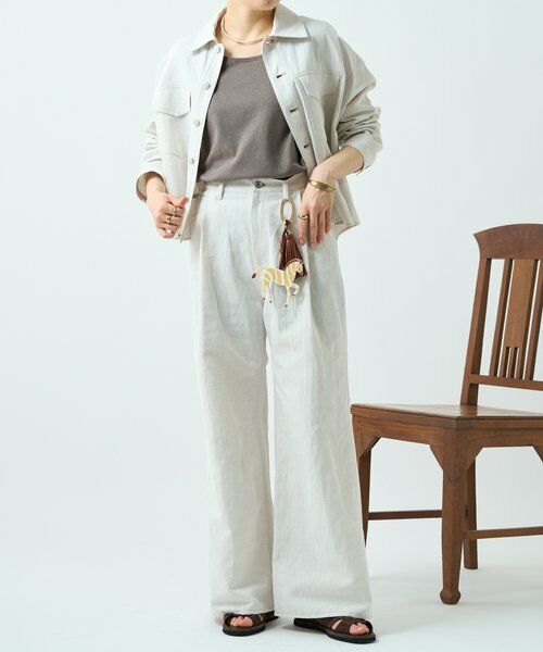 BEARDSLEY / ビアズリー その他パンツ | リネン混デニムパンツ | 詳細5