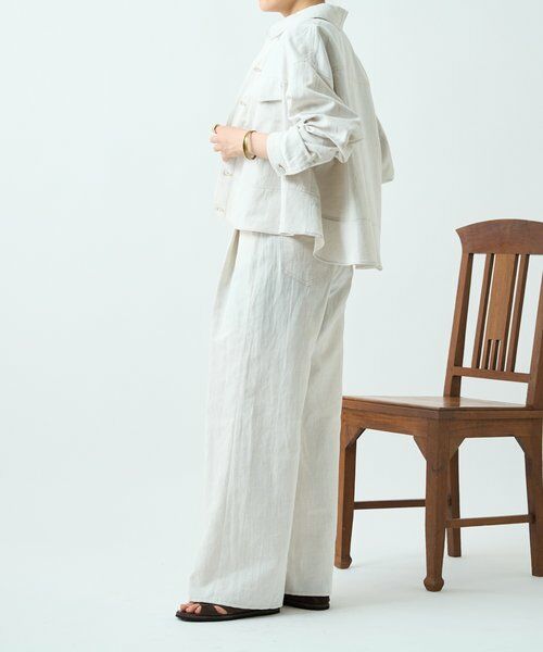 BEARDSLEY / ビアズリー その他パンツ | リネン混デニムパンツ | 詳細7