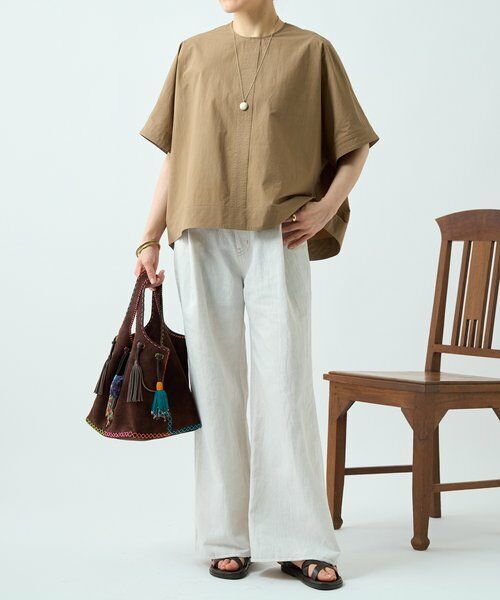 BEARDSLEY / ビアズリー その他パンツ | リネン混デニムパンツ | 詳細9