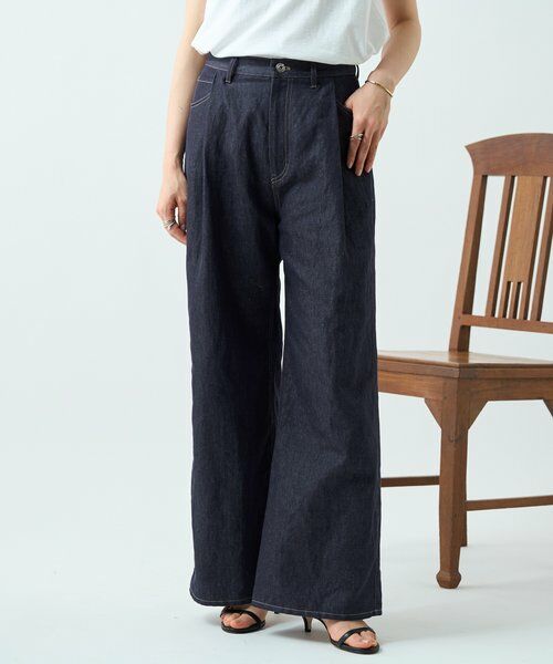 BEARDSLEY / ビアズリー その他パンツ | リネン混デニムパンツ | 詳細12