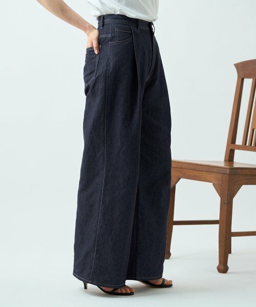 BEARDSLEY / ビアズリー その他パンツ | リネン混デニムパンツ | 詳細15