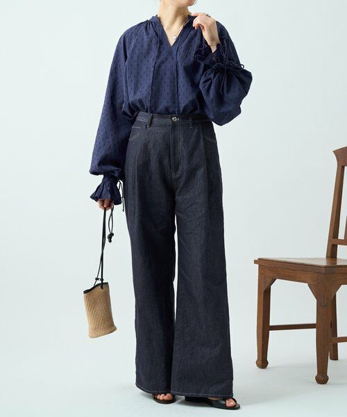BEARDSLEY / ビアズリー その他パンツ | リネン混デニムパンツ | 詳細19