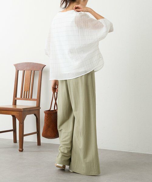 BEARDSLEY / ビアズリー シャツ・ブラウス | シアーボーダーシャツTee | 詳細5