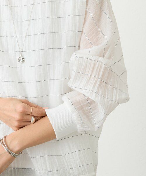 BEARDSLEY / ビアズリー シャツ・ブラウス | シアーボーダーシャツTee | 詳細7
