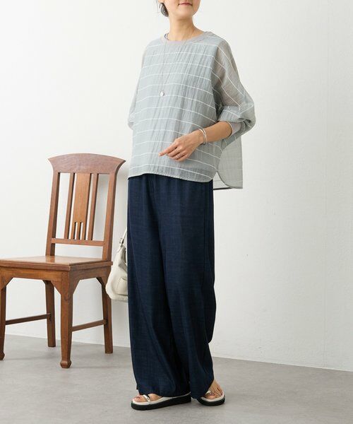 BEARDSLEY / ビアズリー シャツ・ブラウス | シアーボーダーシャツTee | 詳細17