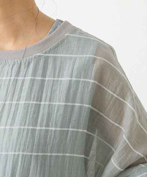 BEARDSLEY / ビアズリー シャツ・ブラウス | シアーボーダーシャツTee | 詳細20