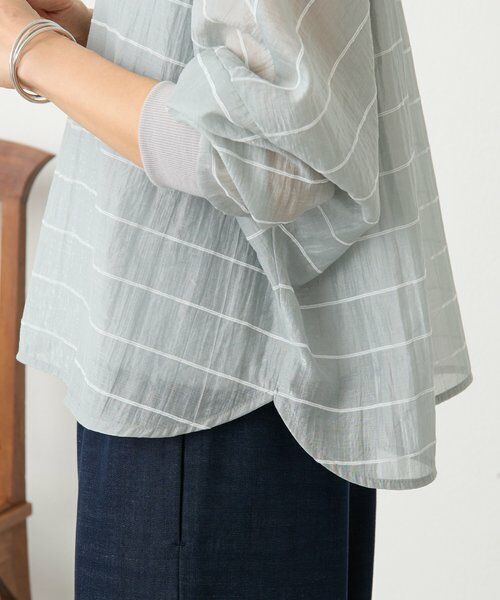 BEARDSLEY / ビアズリー シャツ・ブラウス | シアーボーダーシャツTee | 詳細22