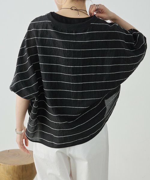 BEARDSLEY / ビアズリー シャツ・ブラウス | シアーボーダーシャツTee | 詳細25